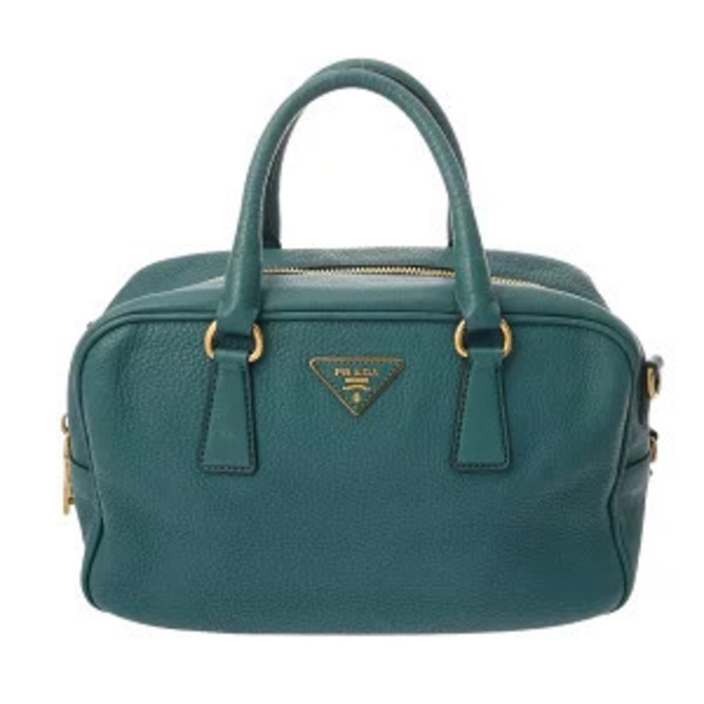 Prada Handbag Blue Leather Bag
